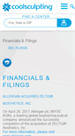 Mobile Screenshot of investor.coolsculpting.com